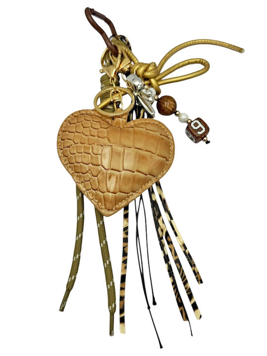 3-2701 Playful 3D Heart Keychain Savil