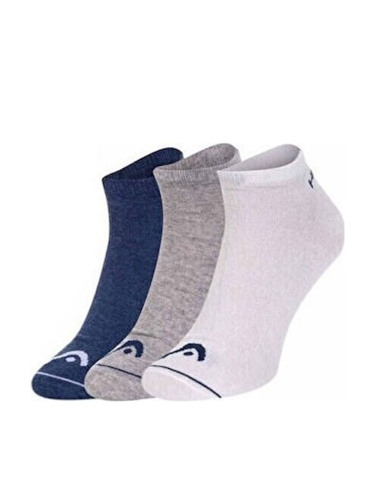 Head Socks Blue / Grey Melange / White 3 Pack