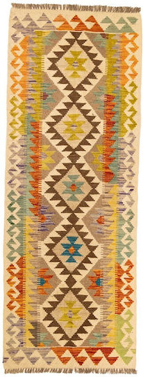 Kelim Handgefertigter Teppich Läufer Mehrfarbig 74x200cm