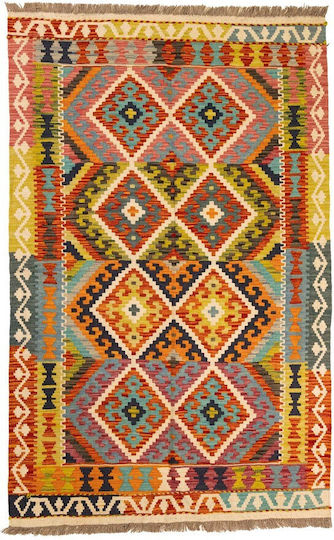Kilim Χειροποίητο Χαλί Ορθογώνιο Πολύχρωμο 105x167cm