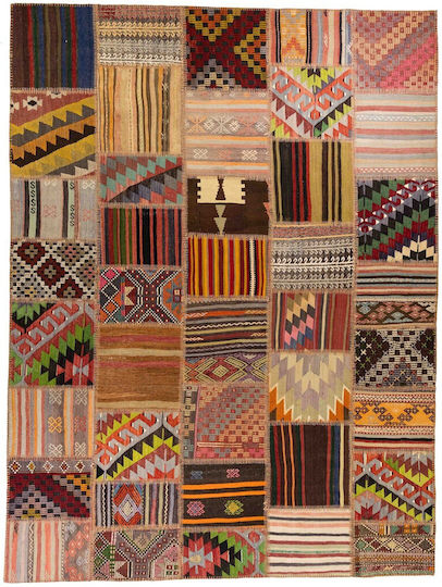Patchwork Χειροποίητο Χαλί Ορθογώνιο Πολύχρωμο 232x308cm
