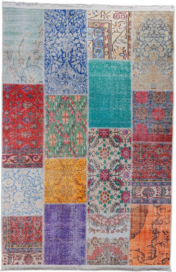 Boho Handmade Non-Slip Rectangular Rug Multicoloured 120x180cm