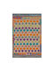 Handgefertigter rechteckiger Wollteppich mit Fransen, mehrfarbig 87x126 cm Kilim_5067_87x126 cm