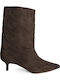 Damen-Stiefeletten mit Mittelhohem Absatz Braun