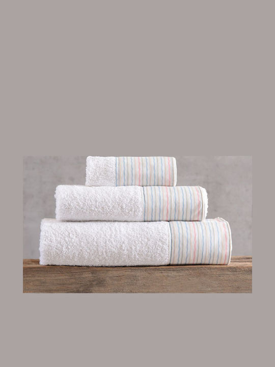 Rythmos Junie Bath Towel Set 3 pcs Pink 500g/m²...