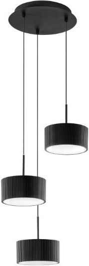 Fan Europe Patty Κρεμαστό Φωτιστικό Μαύρο LED με Ρυθμιζόμενο Λευκό Φως