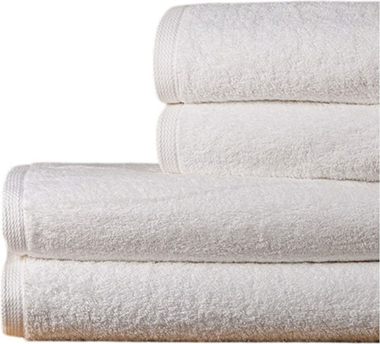 Nicefeelings Face Towel 50x100cm White 6 Pieces Weight 600gr/m²