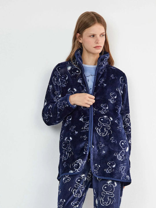 Gisela Winter Women's Robe Multicolor Snoopy