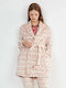 Gisela Winter Women's Robe Multicolor Paws