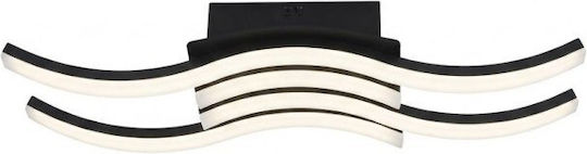 Fan Europe Wandleuchte mit Integrierter LED und Einstellbarem Weißlicht, Schwarz
