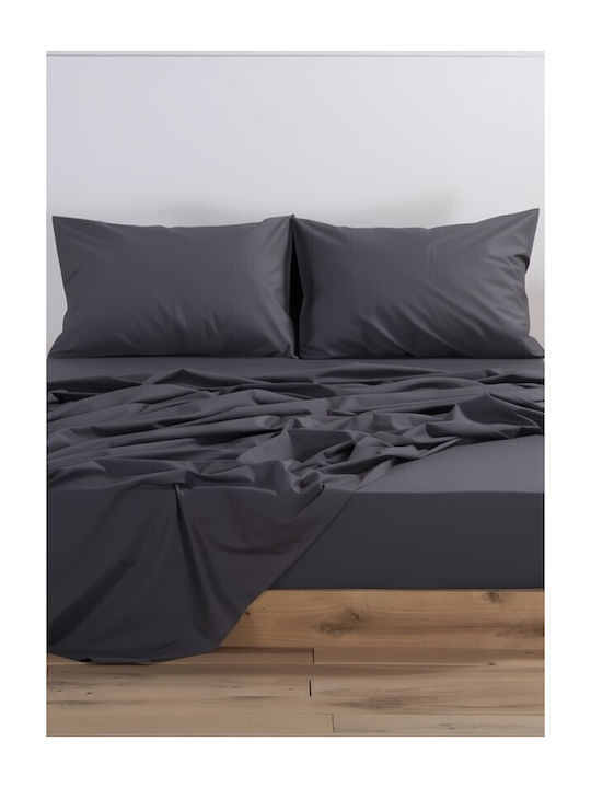 Nef-Nef Homeware Basic Σεντόνι King Size με Λάσ...