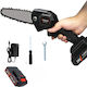 24V Brushless Battery Chainsaw 0.70kg Brushless with 6cm Blade