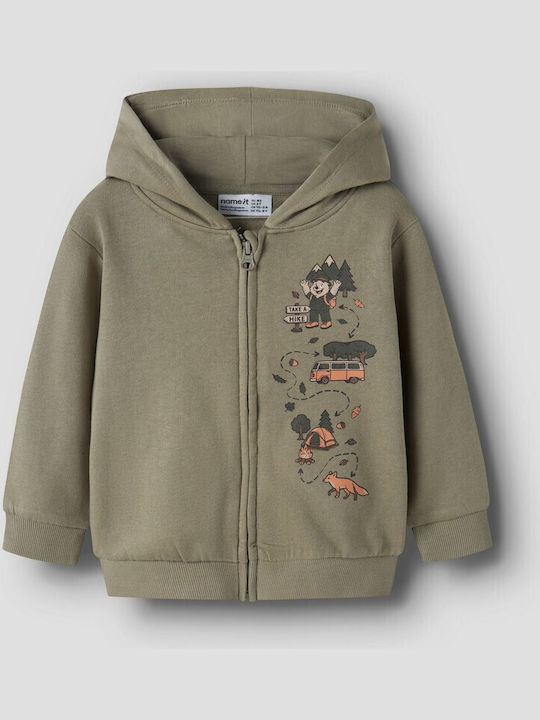 Name It Kinder-Sweatshirt Strickjacke mit Kapuz...