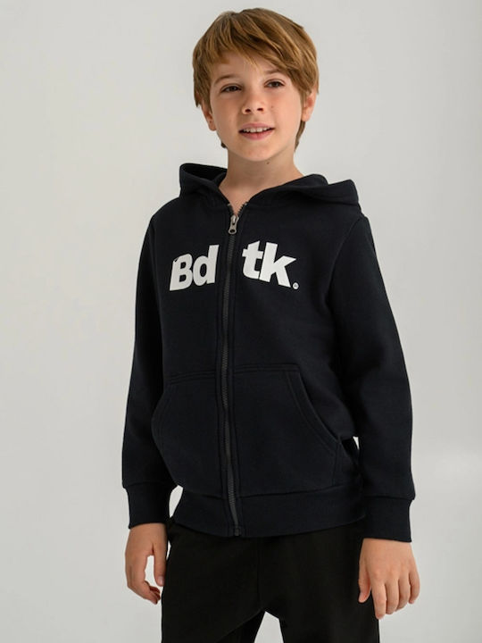 BodyTalk Kids Sweatshirt Cardigan with Hood and Pockets Blue