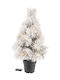 Illuminated Snowy Christmas Decorative Tree 60 cm Battery-Powered