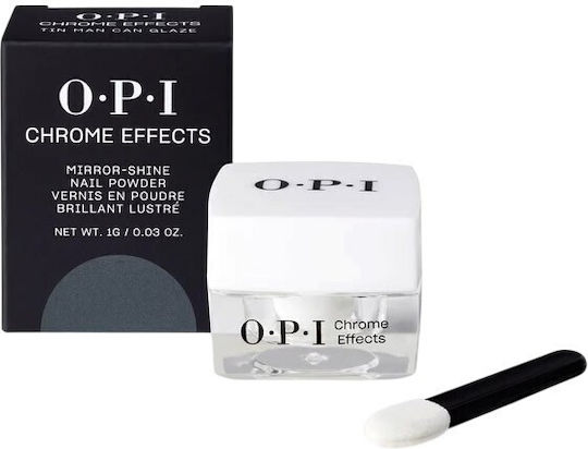 Opi Mirror Shine Chrome Powder Tin Man Can Glaze 1gr