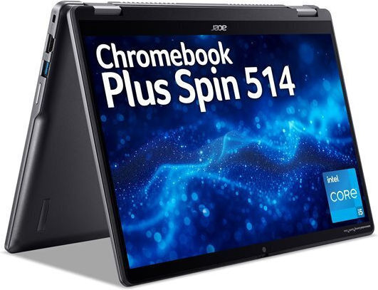 Chromebook Plus Spin 514 14" FHD+ Touchscreen (i5-1335U/16GB/256GB SSD/Chrome OS) (UK Keyboard)
