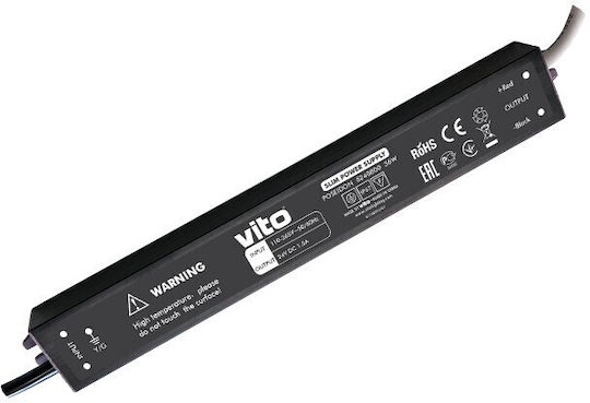 Vito Waterproof LED Power Supply IP67 36W with 24V Output Voltage