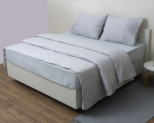 Viopros Πάπλωμα Υπέρδιπλο 220x240εκ. Γκρι