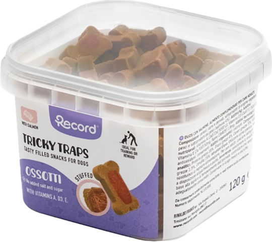 Record Tricky Traps Semi-moist Λιχουδιά Σκύλου με Σολομό 120gr