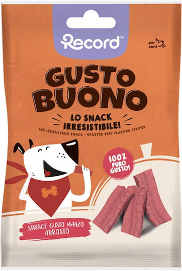 Record Gusto Buono Streifen Hundeleckerlis am Stick mit Kalbfleisch 50 g