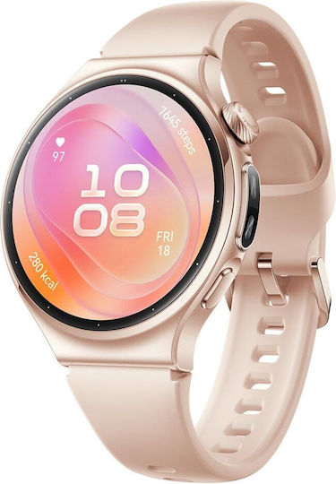 Huawei Watch 6 Алуминиев 42 мм Водоустойчив с Пулсомер (Розово Злато)
