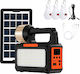 Verk Group Λάμπα Led Ηλιακή για Camping με Φακό & Ραδιόφωνo 3.5W Μπλε