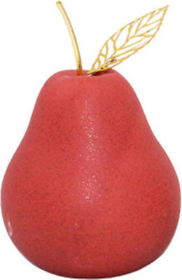 Decorative Ceramic Pear Red 8x13 cm Dorosimo 18907