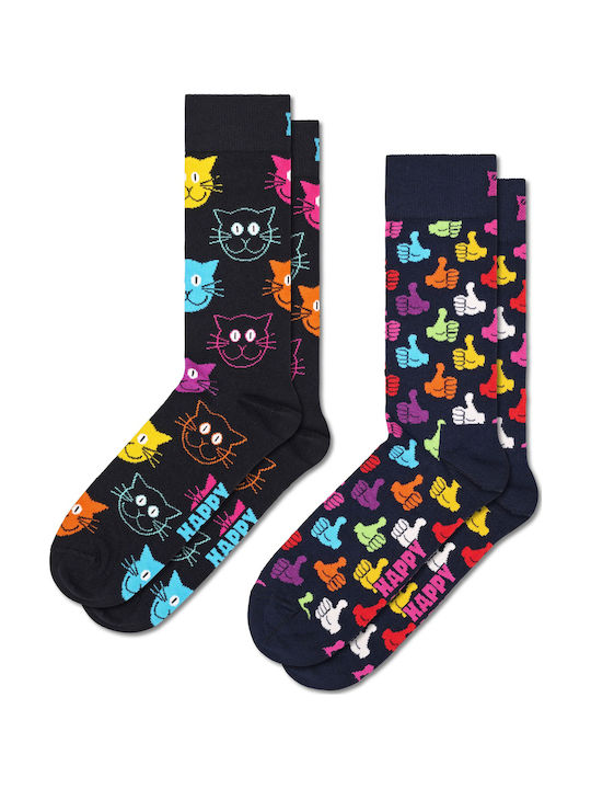 Happy Socks Котешки Дамски Чорапи Многоцветни 2...