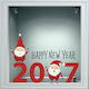 Χριστουγεννιάτικο Αυτοκόλλητο - Happy New Year 24 - 80cm X 58cm