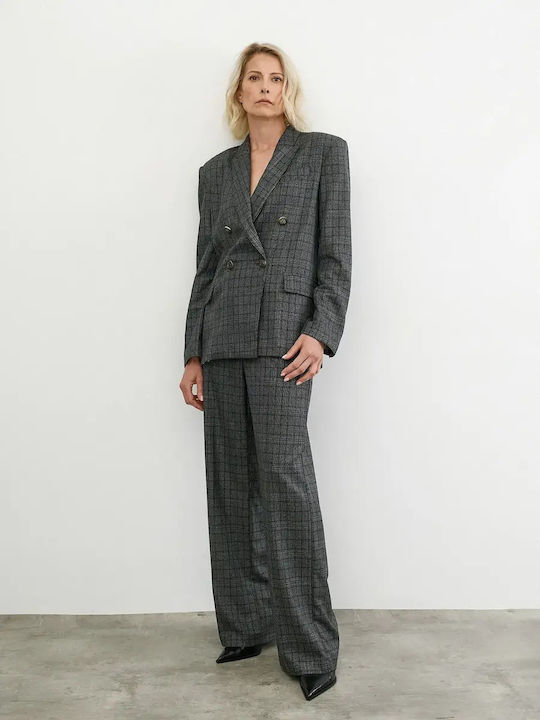 Women's Fabric Trousers Black
