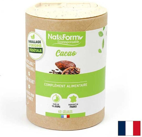 Nat&Form Какаова Костилка 300 mg 60 Капсули