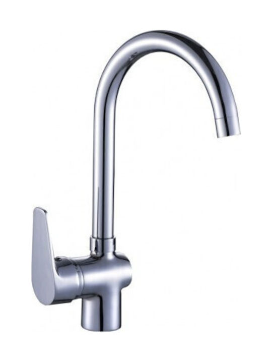 Kuchinox Silver Counter-Mounted Kitchen Faucet Kuchinox Silver Counter-Mounted Kitchen Faucet