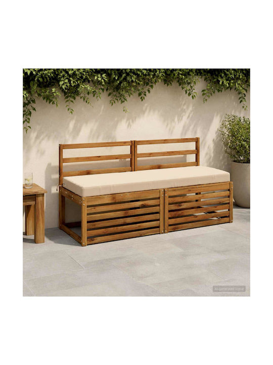 vidaXL Gartenbankkissen Soest Creme 2 Stück 50 ...