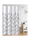 Nima Arbelle Текстилна Завеса за Баня 180x200cm White-green