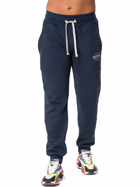Navy Blue Sweatpants with Elastic
