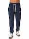 Navy Blue Sweatpants with Elastic