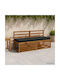 vidaXL Gartenbankkissen Soest Anthrazit 2 Stück 50 x 150 cm