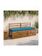 vidaXL Pernă pentru Bancă de Grădină Soest Albastru Deschis 2 Buc. 50x150 cm