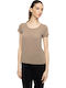Short Sleeve Wool Skin Women's Undershirt