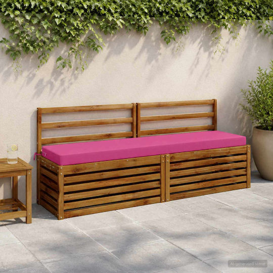 vidaXL Μαξιλάρι για Παγκάκι Κήπου Soest Ροζ 2τμχ 40x170εκ.