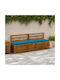 vidaXL Gartenbankkissen Blau 2 Stk. 40 x 200 cm