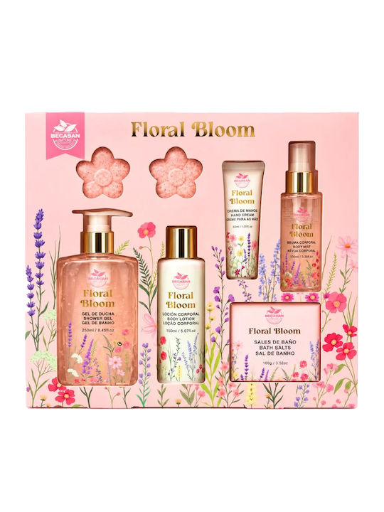 Becasan Set Îngrijire Floral pentru Curățarea Corpului