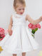 Bambolino Demi Weißes Gestricktes Taufkleid