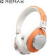 RB-590 HB Wireless Bluetooth Over Ear Headphones with 42 Hours of Playing Time Orange