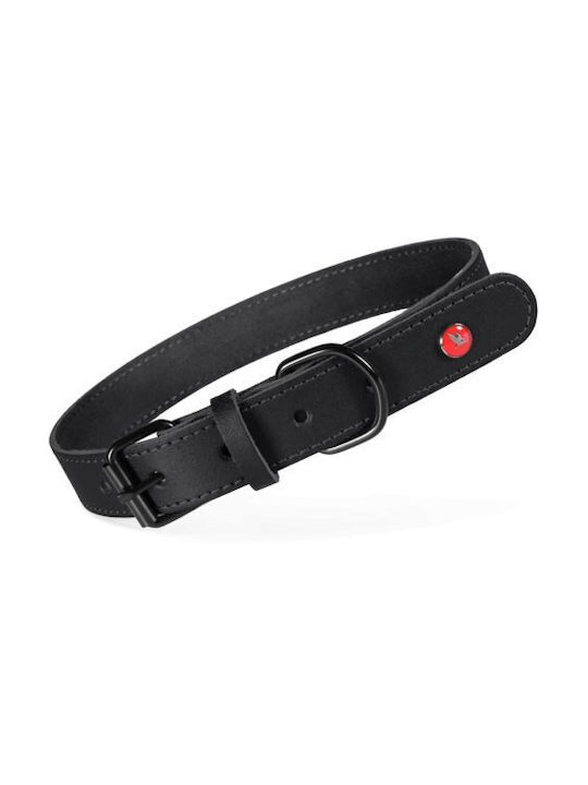 Zolux Classic Leather Dog Collar 30 Cm/14 Mm Black