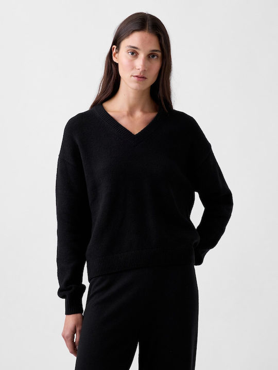 GAP Pulover Crop Damă din Bumbac cu Decolteu în...