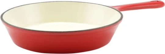 Perfect Home Gusseisenpfanne mit Deckel und Emaillebeschichtung 24 cm