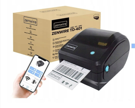 Zenwire Εκτυπωτής Ετικετών USB, Wi-Fi, Bluetooth 203 dpi