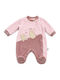Babybal Плюшено боди в розов цвят